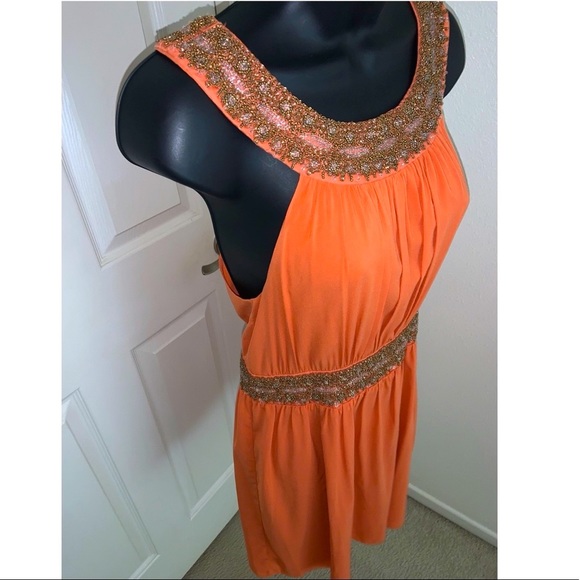 Alice & Olivia Orange Sheath Dress - Picture 8 of 15